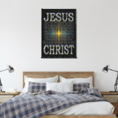 In de naam van Jezus Christus Canvas Afdruk (Insitu (Slaapkamer))