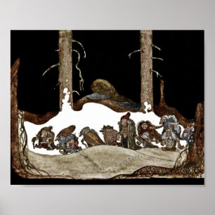 In de nacht van de winter poster