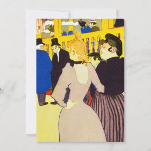 In de Nachtclub door Toulouse Lautrec, Vintage Kun