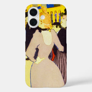 In de Nachtclub door Toulouse Lautrec, Vintage Kun iPhone 16 Hoesje