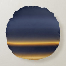 In de Navy Gold AI kunst Rond Kussen