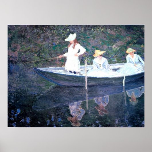 In de Norvegienne Boot bij Giverny Poster (Voorkant)