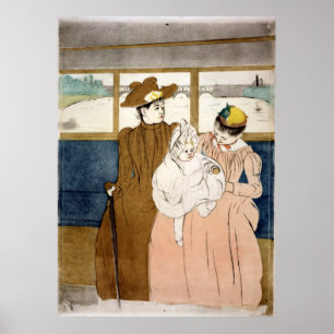 In de Omnibus - Mary Cassatt - 1891 Poster
