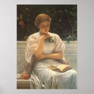 In de Orangery door Charles Edward Perugini Poster