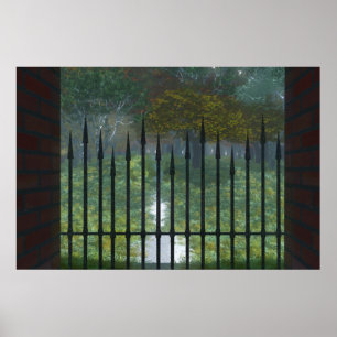 In de Oude Bosdruk Poster