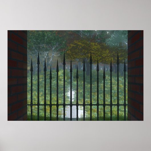 In de Oude Bosdruk Poster (Voorkant)