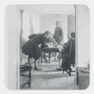 In de Oude Raleigh Tavern Vierkante Sticker