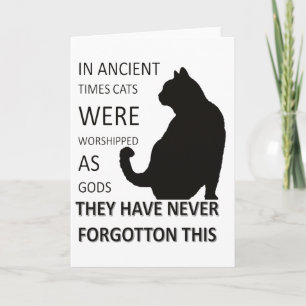 In de Oudheid werden katten aanbeden als goden Kaart