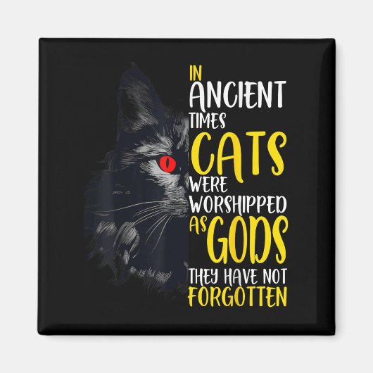 In de oudheid werden katten vereerd als goden huis magneet (Voorkant)