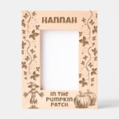 In de pompoen patch, Herfst aangepaste naam Gegraveerde Lijstjes (Voorkant)