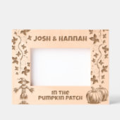 In de pompoen patch, Herfst Autumn Custom Name Gegraveerde Lijstjes (Voorkant)