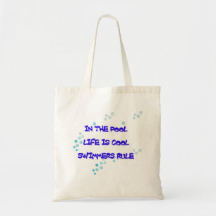 In de pool is het leven cool tote bag