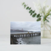 In de regen briefkaart (Staand voorkant)