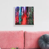 In de regen canvas afdruk (Insitu (Woonkamer))