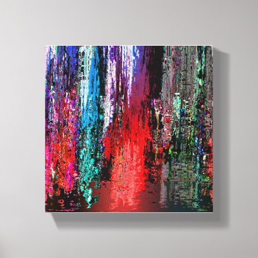 In de regen canvas afdruk (Voorkant)