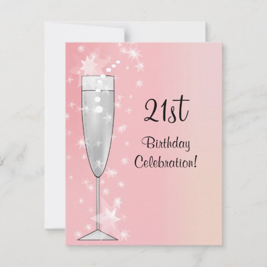 In de Roze 21ste uitnodiging van de Partij van de  (Voorkant)