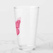 In de roze vlinder glas (Links)