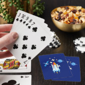 In de ruimte pokerkaarten (Insitu)