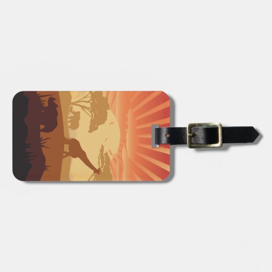 In de Safari Bagagelabel (Voorkant horizontaal)