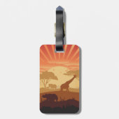 In de Safari Bagagelabel (Achterkant verticaal)