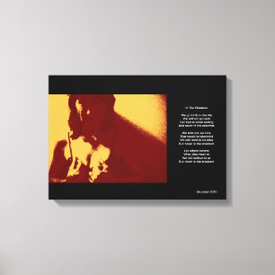 In de schaduw canvas afdruk