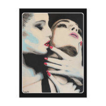 'In de schaduw' Schilderij op een