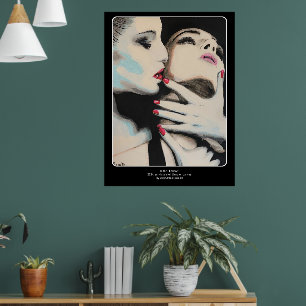 'In de schaduw' Schilderij op een Poster