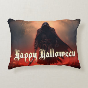 In de schaduw van de Grijze Dood - Halloween Accent Kussen