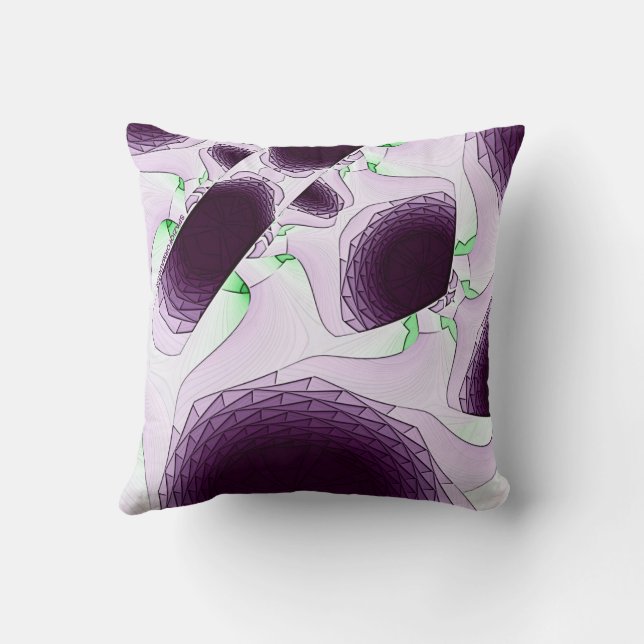 In de schaduw van de kleur Violet Kussen (Achterkant)