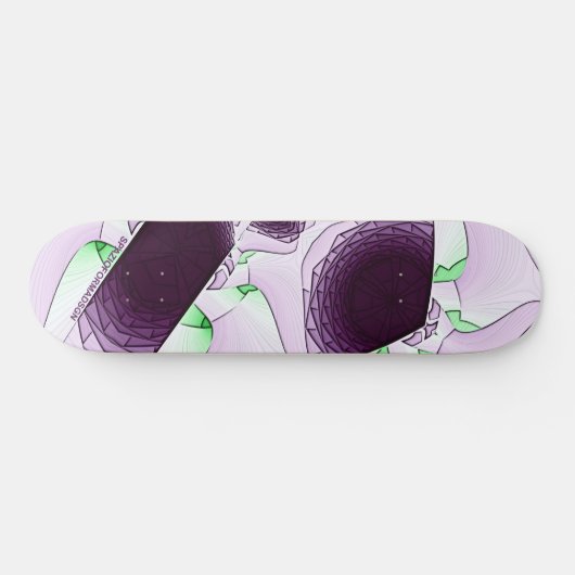 In de schaduw van de kleur Violet Skateboard (Horizontaal)