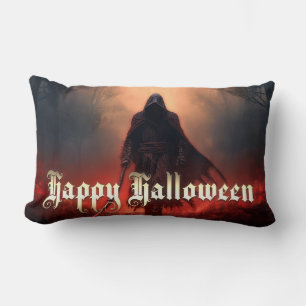 In de schaduw van de Magere Hein - Halloween Kussen