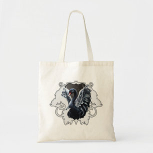 In de schaduw van elegantie: een zwarte zwaan. tote bag