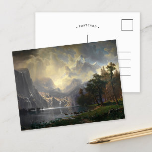 In de Sierra Nevada, CA   Albert Bierstadt Briefkaart