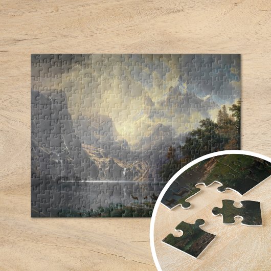 In de Sierra Nevada, CA | Albert Bierstadt Legpuzzel