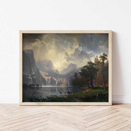 In de Sierra Nevada, CA | Albert Bierstadt Poster