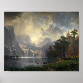 In de Sierra Nevada, CA | Albert Bierstadt Poster (Voorkant)