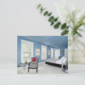 In de slaapkamer briefkaart (Staand voorkant)