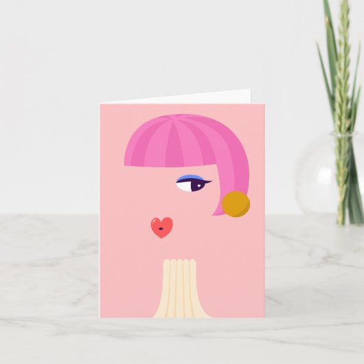 In de spiegel kaart (Voorkant)