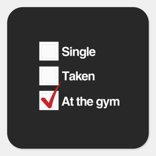 IN DE SPORTSCHOOL VIERKANTE STICKER (Voorkant)