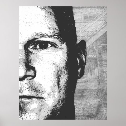 In de stad poster (Voorkant)