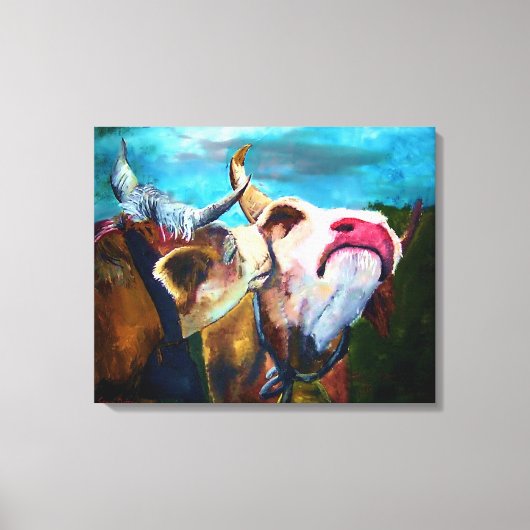In de stemming canvas afdruk (Voorkant)