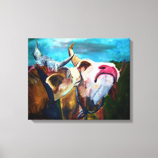 In de stemming canvas afdruk (Voorkant)