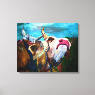 In de stemming canvas afdruk