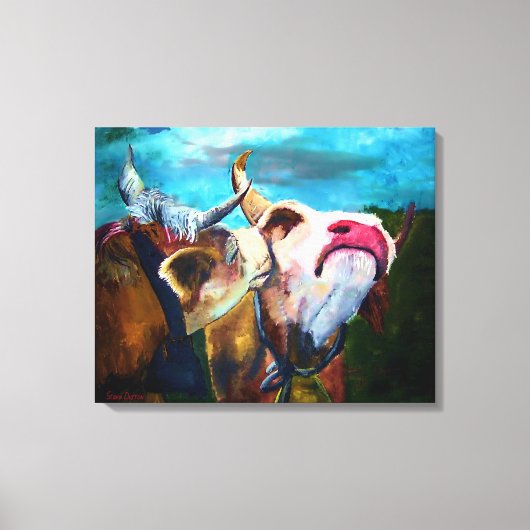 In de stemming canvas afdruk (Voorkant)