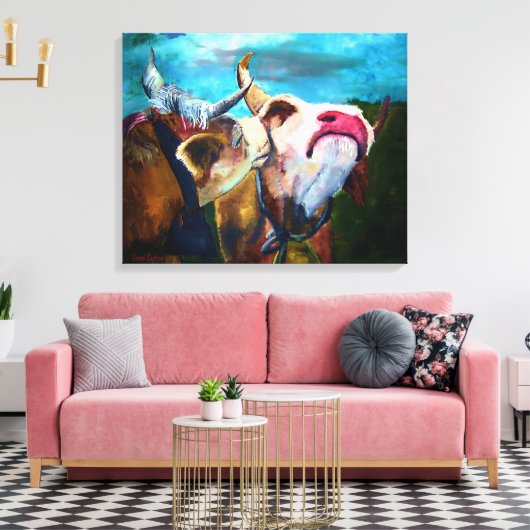 In de stemming canvas afdruk (Insitu (Woonkamer))