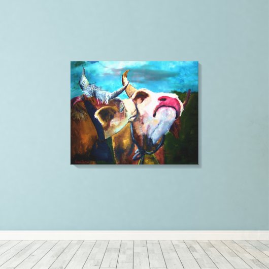 In de stemming canvas afdruk (Insitu (Houten vloer))