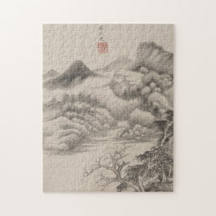 In de stijl van diverse oude meesters B&W Legpuzzel