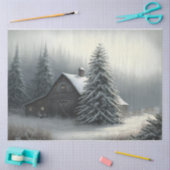 In de stilte van de nacht tissuepapier (Craft)