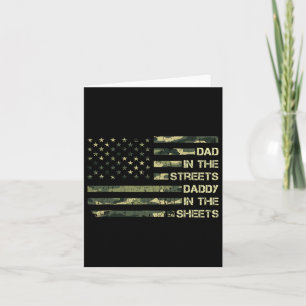In de straten papa in de lakens vader # 39; s dag kaart