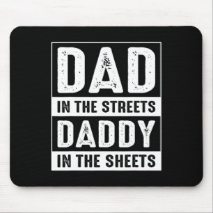 In de straten papa in de lakens vaders dag plezier muismat